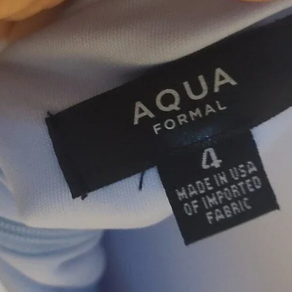 Light Blue Ruffle Hem Maxi Dress by Aqua from Bloomingdale's - Picture 4 of 6